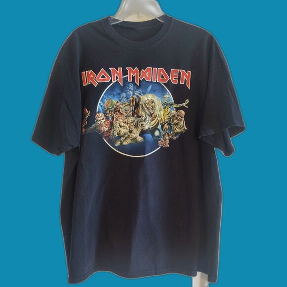 Iron Maiden Eddie T Shirt Black XL Stranger Things Eddie Munson This Is Music - Picture 1 of 3